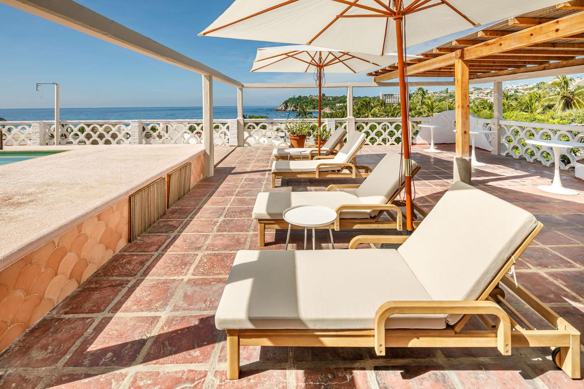 Hotel Flor De Maria Puerto Escondido  Exteriör bild
