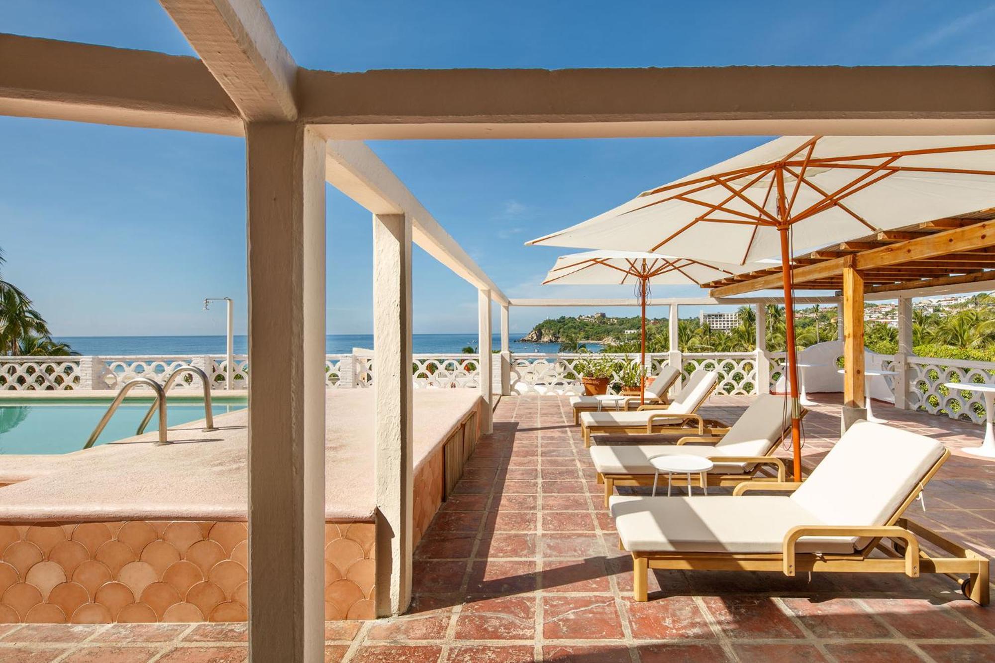 Hotel Flor De Maria Puerto Escondido  Exteriör bild